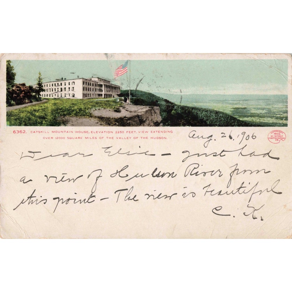 Vintage 1906 Catskill Mountain House Postcard Detroit Photographic Co NY View - Picture 1 of 2